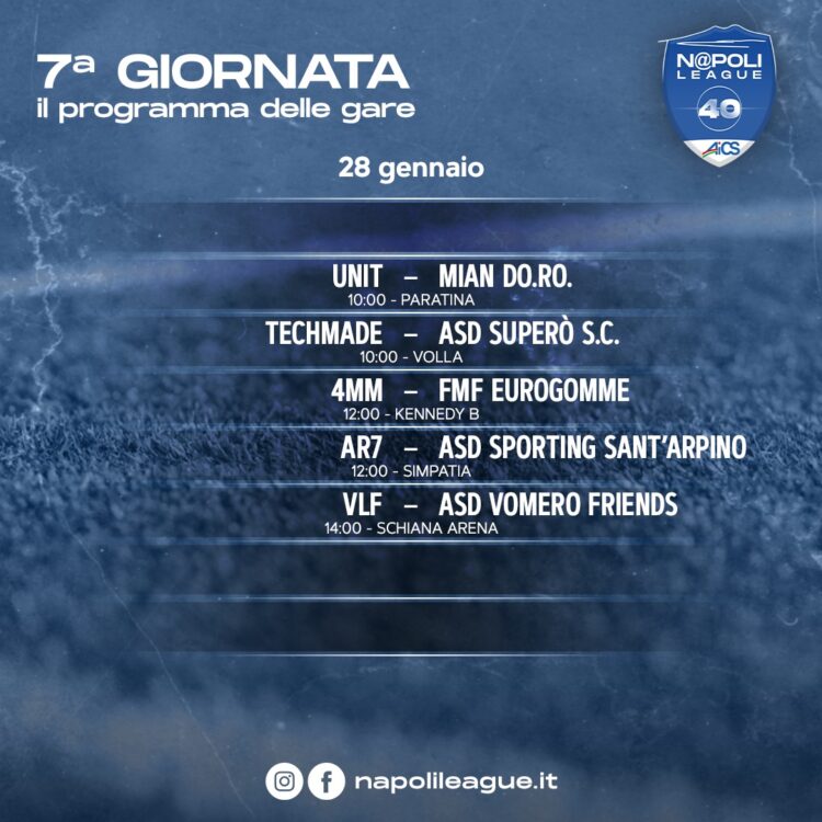 Napoli League 40, settima giornata. Techmade-Superò da brividi