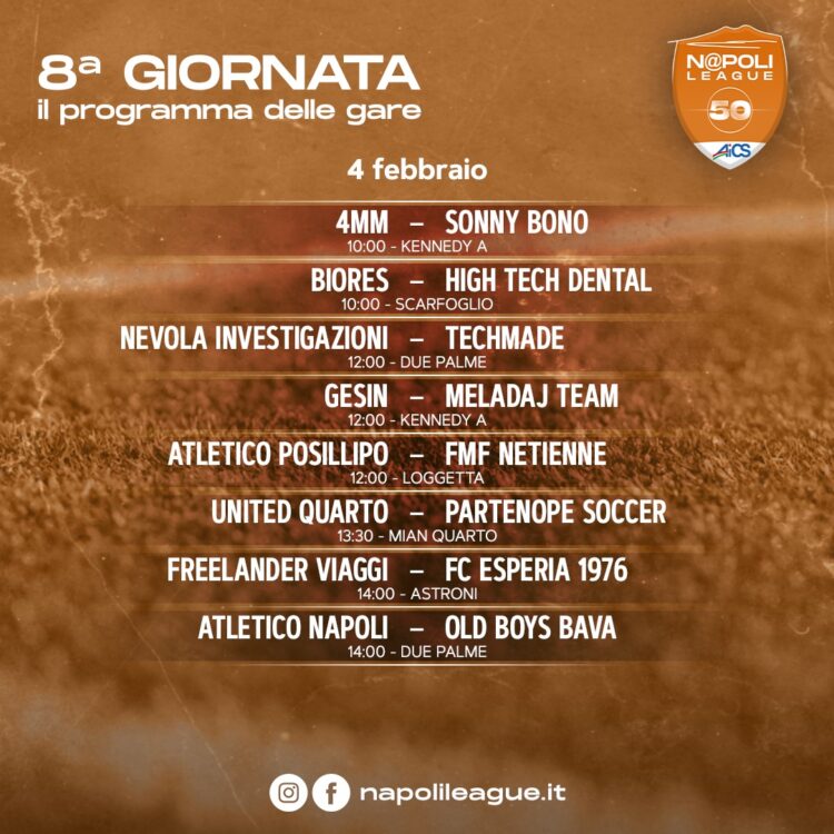 Napoli League 50. Pronti via e subito in campo le capolista